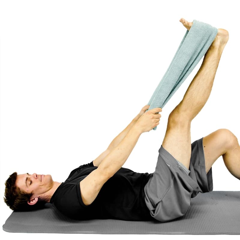 Hamstring Stretch With Towel