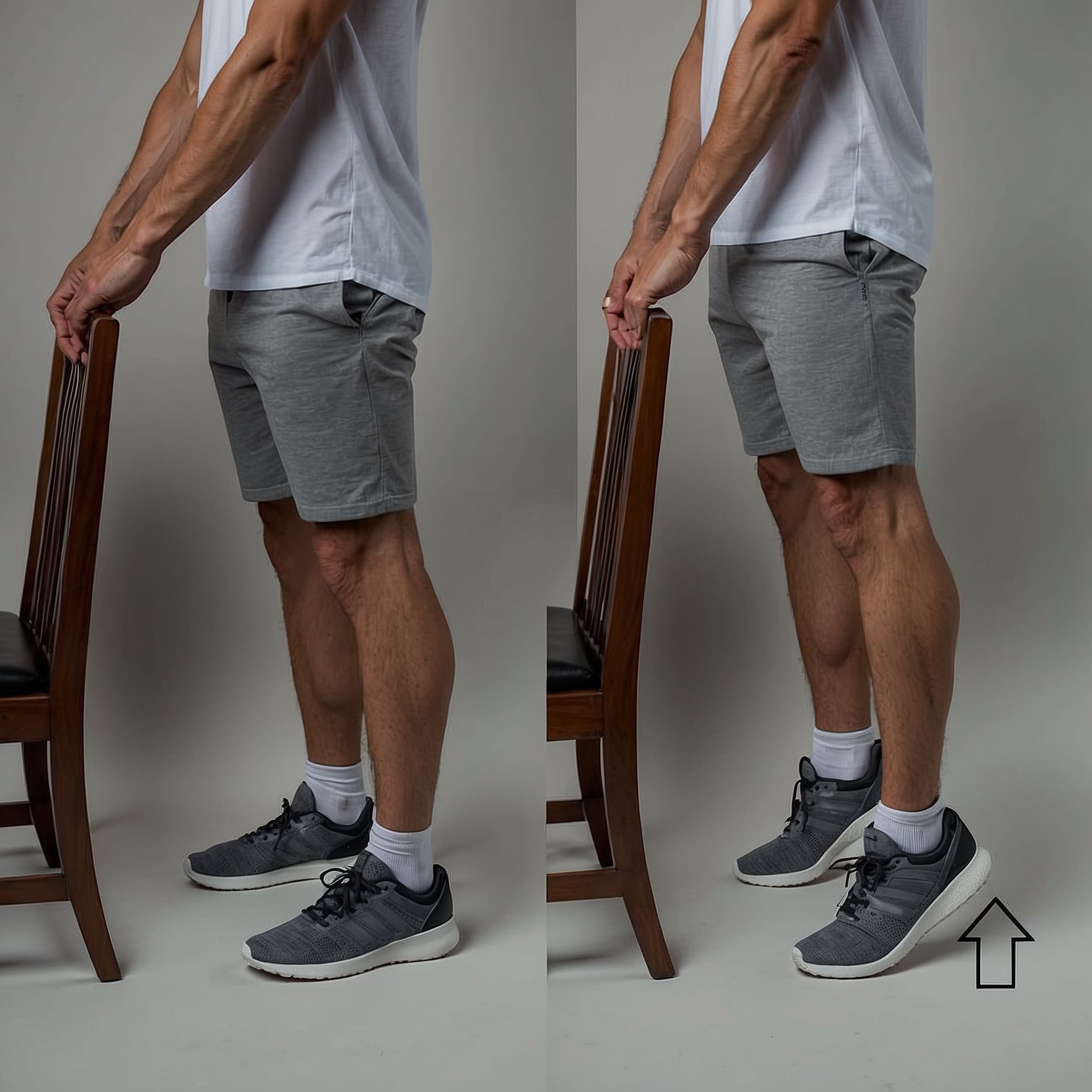 Double Leg Heel Raises With Support - Calf Raises