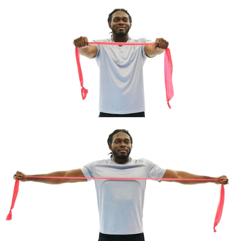 Elastic Band Bilateral Horizontal Abduction