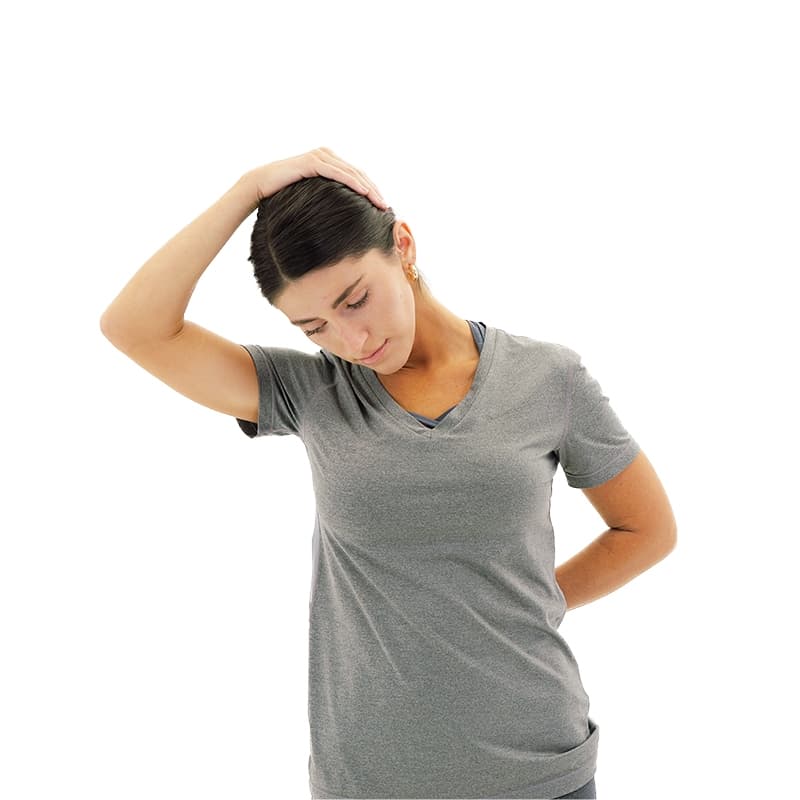 Levator Scapulae Stretch - Hand Behind Back And Top Of Head
