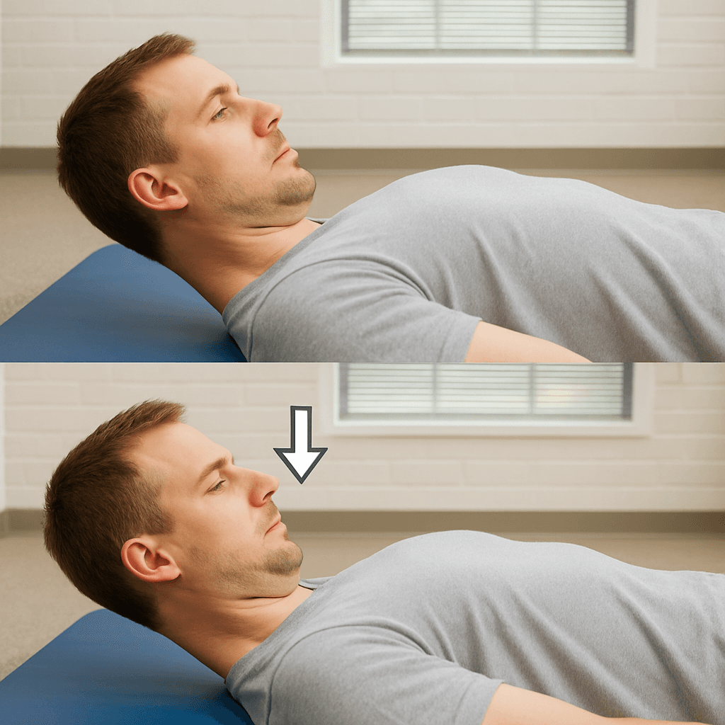 Chin Tuck - Supine
