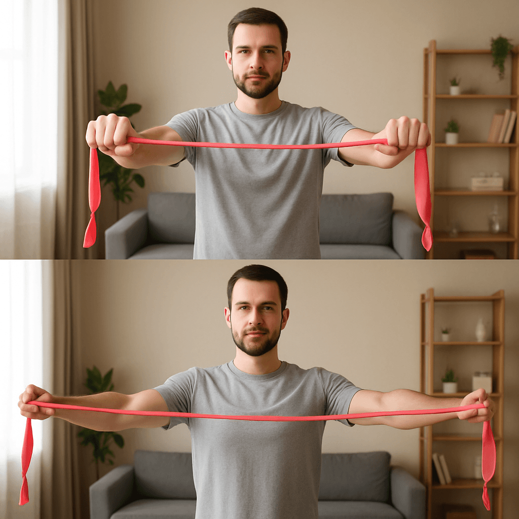 Elastic Band Bilateral Horizontal Abduction