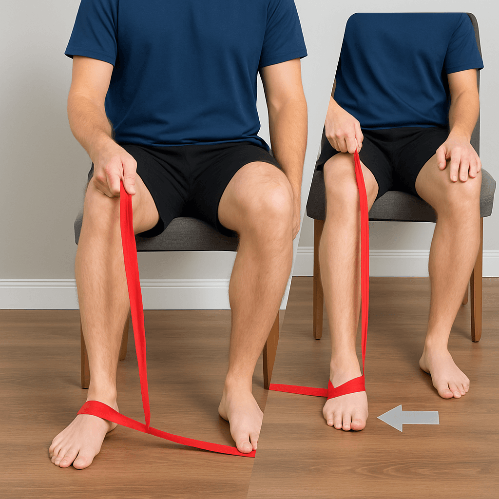 Elastic Band Eversion - Seated