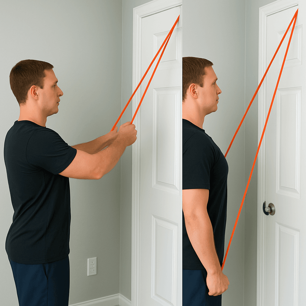 Elastic Band Extension Bilateral Shoulder