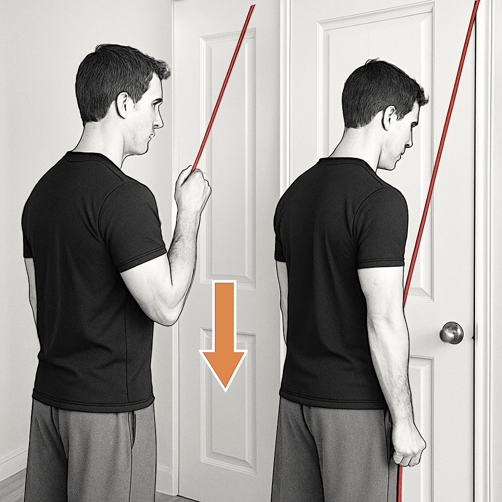 Elastic Band Tricep Extensions