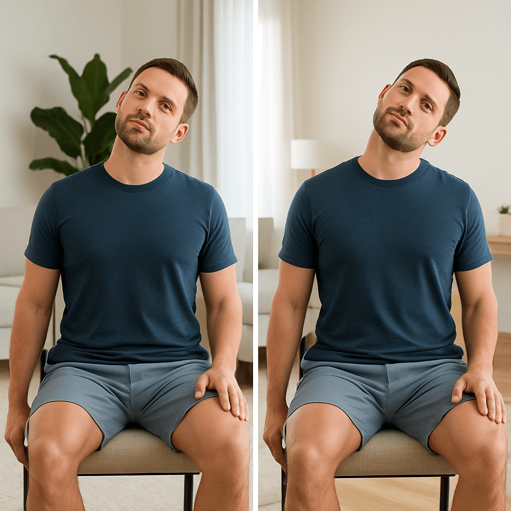 Upper Trap Stretch - Holding Chair
