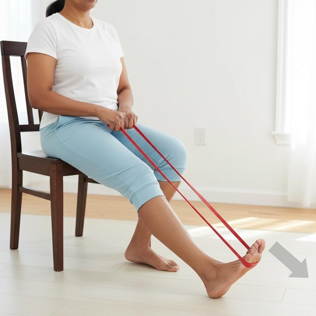 Seated Resistance Band Plantarflexion